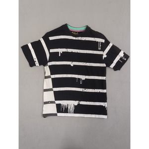 Akademiks Shirt Mens Medium 90's Y2K Skate Street Black White Graphic T-Shirt